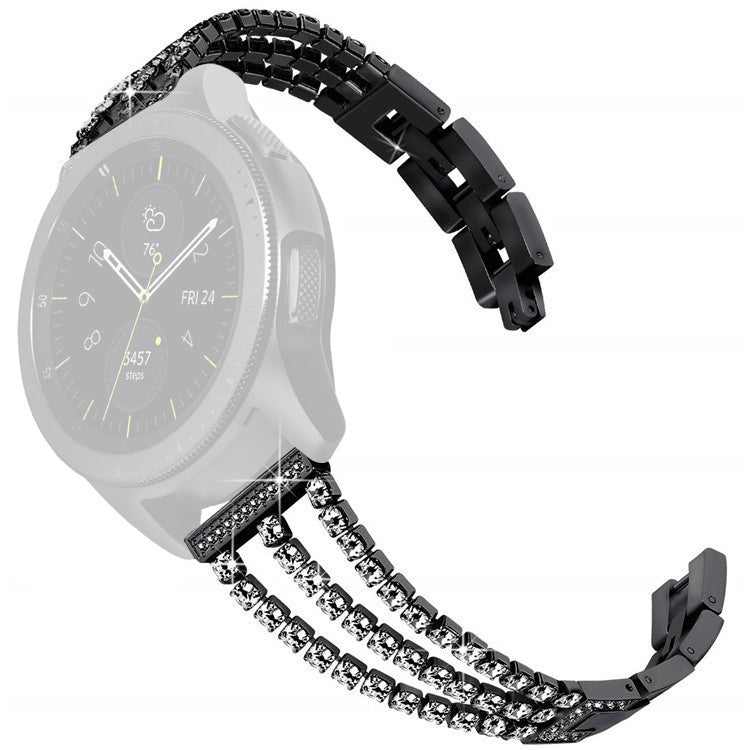 For Samsung Galaxy Watch3 45mm Gear S3 Frontier Gear S3 Classic Huawei Watch GT3 Pro 3 Chains Rhinestones Decor Metal Band 22mm Universal Watch Strap For Samsung Galaxy Watch3 45mm Gear S3 Frontier Gear S3 Classic Huawei Watch GT3 Pro 3 Chains Rhinestones Decor Metal Band 22mm Universal Watch Strap
